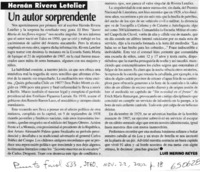 Un autor sorprendente  [artículo] Luis Merino Reyes