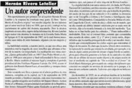 Un autor sorprendente  [artículo] Luis Merino Reyes