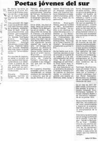 Poetas jóvenes del sur  [artículo]