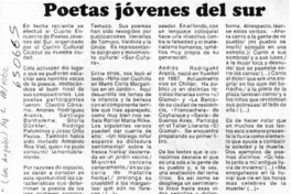 Poetas jóvenes del sur  [artículo]