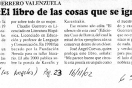 Lanzan "El libro de las cosas que se ignoran"  [artículo]