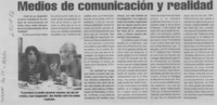 Medios de comunicación y realidad  [artículo]