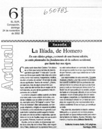 La Ilíada de Homero.  [artículo]