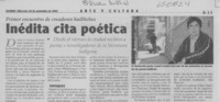 Inédita cita poética  [artículo]