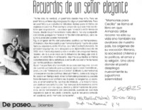 Recuerdos de un señor elegante  [artículo]