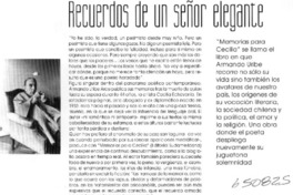 Recuerdos de un señor elegante  [artículo]