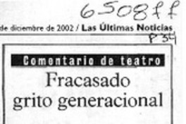Fracasado grito generacional  [artículo] Marietta Santí