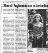 Shlomit Baytelman cae en tentación  [artículo] Marietta Santí