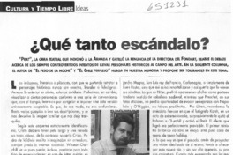 ¿Qué tanto escándalo?  [artículo] Alfredo Jocelyn-Holt Letelier