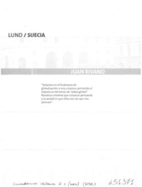 Juan Rivano  [artículo] Cristián Vila R.