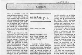 Chile, un caso de subdesarrollo exitoso  [artículo]