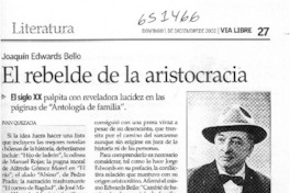 El rebelde de la aristocracia