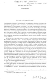 Amor sobre ruedas  [artículo] Susana Münnich
