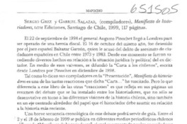 Manifiesto de historiadores  [artículo] Lucía Brienza