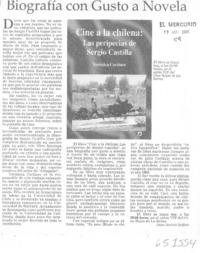 Biografía con gusto a novela  [artículo] Juan Andrés Salfate