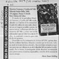 Sida en Chile, la historia desconocida  [artículo] Mario Tomás Schilling