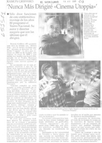 Nunca más dirigiré "Cinema Utoppia"  [artículo]