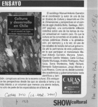 Cultura y desarrollo en Chile  [artículo] Rodrigo Pinto