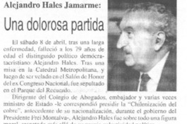 Una dolorosa partida  [artículo]