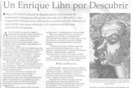 Un Enrique Lihn por descubrir  [artículo]