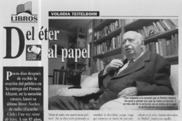 Del éter al papel  [artículo] Delia Pizarro San Martín