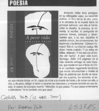 A peor vida  [artículo] Rodrigo Pinto