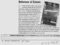 Reformar el Estado  [artículo]