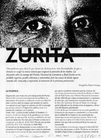 Zurita Premio Nacional en crisis  [artículo] Hernán Montealegre