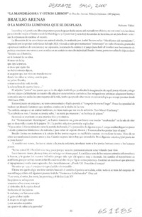 "La mandrágora y otros libros"  [artículo] Roberto Yañez