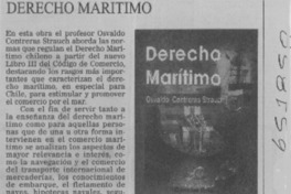 Derecho marítimo  [artículo]