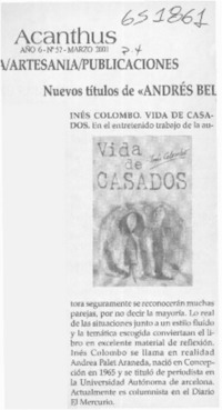 Vida de casados  [artículo]