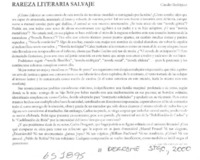 "Patas de perro"  [artículo] Claudio Rodríguez