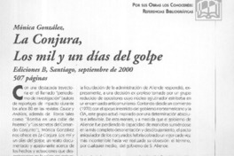 La conjura, los mil y un días del Golpe  [artículo] Manuel Loyola