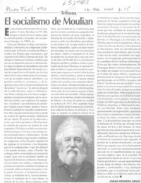 El socialismo de Moulian  [artículo] Jorge Herrera Druvi