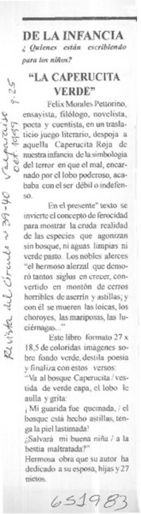La caperucita verde  [artículo]