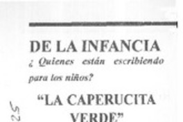 La caperucita verde  [artículo]