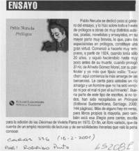 Prólogos  [artículo] Rodrigo Pinto