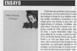 Prólogos  [artículo] Rodrigo Pinto