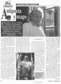 Antipoeta y mago  [artículo] Manuel Jofré