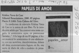 Papeles de amor  [artículo] Mario Tomás Schilling