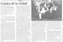 Crónica de la verdad  [artículo] Luis Alberto Mansilla