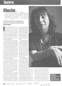 Mucho espíritu  [artículo] Verónica Guarda
