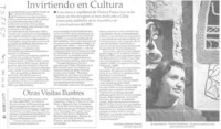 Invirtiendo en cultura  [artículo] Carolina Andonie Dracos
