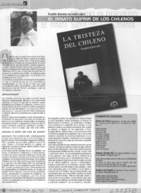 El innato sufrir de los chilenos  [artículo]