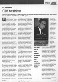 Old fashion  [artículo] Patricio Navia