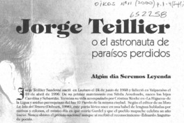 Jorge Teillier o el astronauta de paraísos perdidos  [artículo] José Alberto de la Fuente