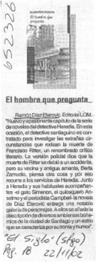 El hombre que pregunta  [artículo]