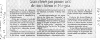 Gran interés por primer ciclo de cine chileno en Hungría  [artículo]