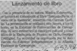 Lanzamiento de libro