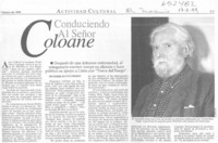 Conduciendo al señor Coloane  [artículo]